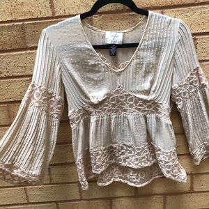 Bell Sleeve Lace Blouse